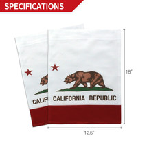 Anley Double Sided Premium Garden Flag, California State Decorative Garden Flags - £6.32 GBP