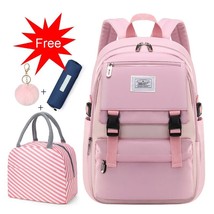 New Arrivals Children School Bags Girls Sweet Kids School Backpack Set Lightweig - £137.74 GBP