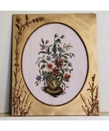 Vintage 1959 Handmade Still Life Needlepoint In Antique 1895 Frame 25x20... - €340,31 EUR