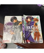 Code Geass Lelouch of the Rebellion Vol 1 &amp; 2 Manga Former Library Books - £27.34 GBP