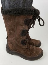 The North Face Winter Snow Boots Size 6 Brown Leather Women&#39;s - £43.44 GBP