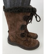 The North Face Winter Snow Boots Size 6 Brown Leather Women&#39;s - $54.48