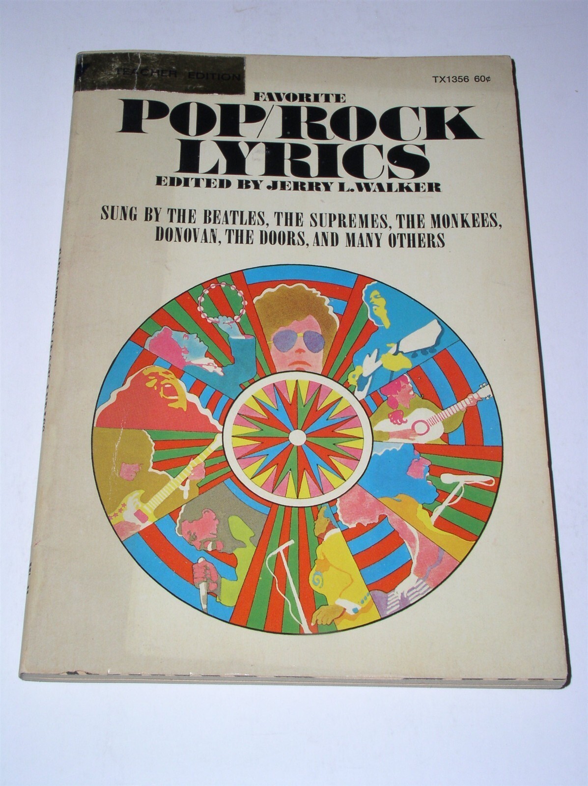 Favorite Pop Rock Lyrics Softbound Book Vintage 1969 1st Printing Schola... - $9.99