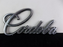 1975-1979 Chrysler &quot;Cordoba&quot; Chrome Metal Script Emblem OEM 3811450 - $12.00