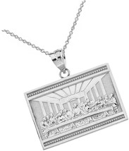 Sterling Silver The Last Supper of Jesus with His Disciples - £119.87 GBP