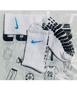X2 NIKE SILICONE FOOTBALL SOCKS (BLACK AND WHITE )// SPECIAL OFFER - $51.74 CAD