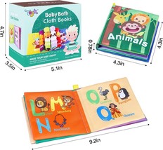 Toyk 8-in-1 Cognitive Cloth Book Set Animal Alphabet Baby Toddler Gifts. - £7.86 GBP