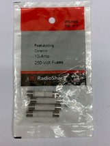 Pack of 4 Radio shack 10 Amp 250V Ceramic Fuses Fast Acting Type ABC - $7.98