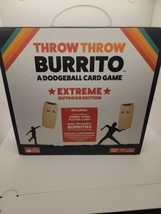 Throw Throw Burrito A Dodgeball Card Game Extreme Outdoor Edition New In... - $24.75