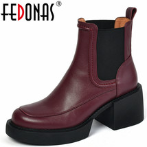 High Quality Genuine Leather Women Ankle Boots Mature Concise Classic Office Lad - £131.39 GBP