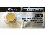 Energizer 387S Low-Drain 1.55V Silver-Oxide Button Cell Battery - £8.46 GBP