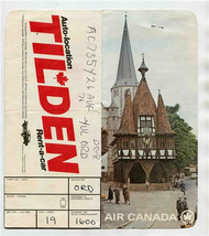 Air Canada Ticket Jacket Ticket Boarding Pass Luggage Tag Wander Through Germany - $19.80