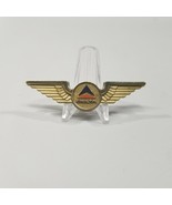 Vintage Stoffel Delta Pilot Wings Uniform Gold Color Plastic Pin Tuckaho... - £17.52 GBP