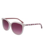 NEW Draper James DJ 7003 103 Ivory Sunglasses with Floral Temples &amp; Pink... - $69.25