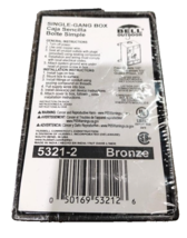 Weatherproof Outlet Box 18.3 cu in 1-Gang Aluminum Bronze - BELL ® 5321-2 - $9.89