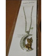 Silver Necklace with Moon - $20.51 CAD