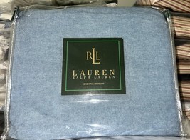 Ralph Lauren SEYCHELLES King Bed Skirt Chambray Blue Cotton New Vintage ... - €80,16 EUR