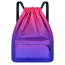 YIXIAO Gradient Waterproof Basketball Storage Backpack Women Outdoor Training So - £91.14 GBP