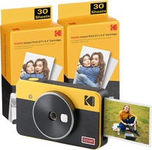 Kodak Mini Shot 2 Retro | 68-Sheet Bundle | Wireless Portable Instant, Ios - £125.28 GBP