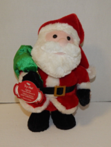 Dandee Animated Plush Santa Claus 10&quot; Dances Sings Have A Holly Jolly Christmas - £13.73 GBP