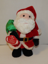 Dandee Animated Plush Santa Claus 10&quot; Dances Sings Have A Holly Jolly Christmas - £13.10 GBP