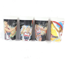 Set of 4 Vtg 90s McDonalds 1992 Olympics Dream Team USA Basketball Cups ... - $29.65