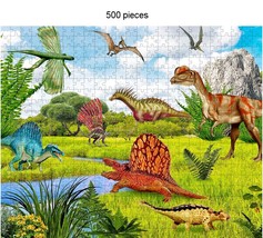 Dinosaurs Prehistoric Animals Boardgame 500 piece 250 pieces Jigsaw Puzzle For C - £27.87 GBP