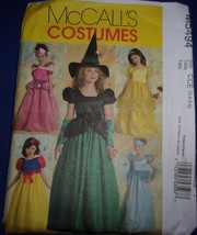 McCall’s Children’s &amp; Girl’s Princess &amp; Witch Costumes Size 3-6 #5494 Uncut - $6.99