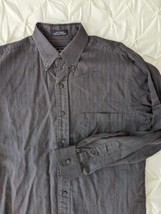 Vintage Burberrys Of London Men Size Medium Long Sleeve Button Up Striped Shirt - £22.47 GBP