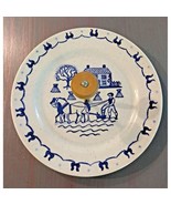 Vintage Provincial Blue Poppy Trail 10&quot;  Dinner Plate Horse Plow Field H... - $21.78