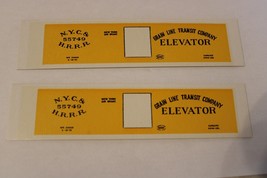HO Scale Vintage Set of Box Car Side Panels, NYC &amp; HR RR Grain Line Yellow 55749 - £12.02 GBP