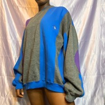 Vtg Retro Oversized Cherokee sport vertical colorblock pullover crewneck XL - $65.00