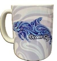 Ocean City Blue Dolphin Mug  11oz Cup - $17.99