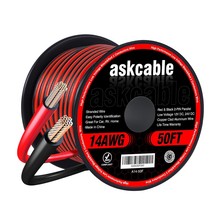  50FT Electrical Wire Cable Flexible Wire Extension Cord 14AWG Copper Cla - £33.06 GBP