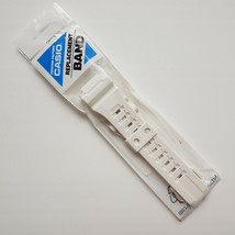 Genuine Watch Factory Band 18mm Glossy White Rubber Strap Casio AQ-S810WC-7A - £17.26 GBP