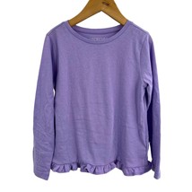 Crewcuts Purple Long Sleeve Ruffle Hem Size XS New - £14.66 GBP