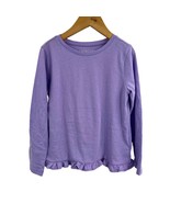 Crewcuts Purple Long Sleeve Ruffle Hem Size XS New - £14.55 GBP