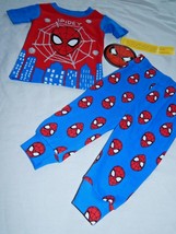 Spiderman Pajamas Baby Size 9 12 18 24 Months Red Blue Sleep Set Outfit NEW - £14.14 GBP