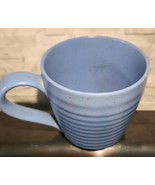 DOVER &amp; YORK Mug Ribbed Stoneware Blue  12 oz EUC - £11.64 GBP