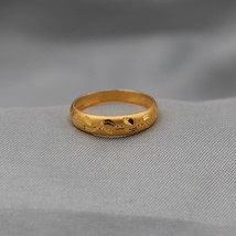 Pure 22k Yellow Gold Ring Band Ring Indian Handmade Vintage design Jewel... - £360.05 GBP