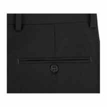 Men Renoir Flat Front Suit Separate Pants Slim Fit Slacks 201-1 Black image 2