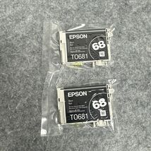 Genuine Epson 68 Black ink cartridge, T0681,  2 pack - $26.99