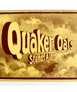 Quaker Oats Stands Alone 1897 Advertisement Victorian Woodcut Yellow DWFF17 - £13.66 GBP