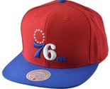 Philadelphia 76ers 2 Tone NBA Team Wool Men&#39;s Snapback Hat by Mitchell &amp;... - $27.50