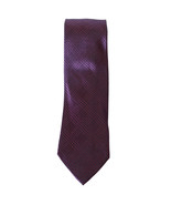 MICHAEL KORS Maroon Red Kai Check Houndstooth Silk Classic Tie - $24.99