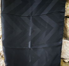 Erre Silk Scarf Black Vintage Italy Designer Geometric Large Square Rolled Hem - £24.80 GBP