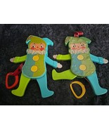Vintage 1969 Fisher Price Jolly Jumping Jack 145 Toy USA Pull String Squ... - $25.71 CAD