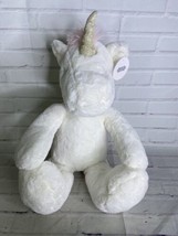 Mud Pie Mudpie White Unicorn 16in Plush Stuffed Animal Toy 2020 NEW - £58.66 GBP