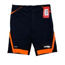 Saucony Mens Inferno Tight Shorts Black Orange, Size 2XL 80499-BKVP NWT - £16.77 GBP