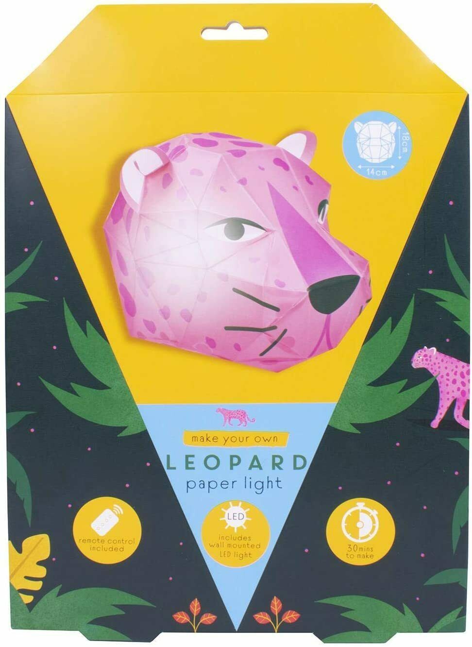 New Fizz Creations Make Your Own Leopard Head Light DIY Gift - £31.84 GBP